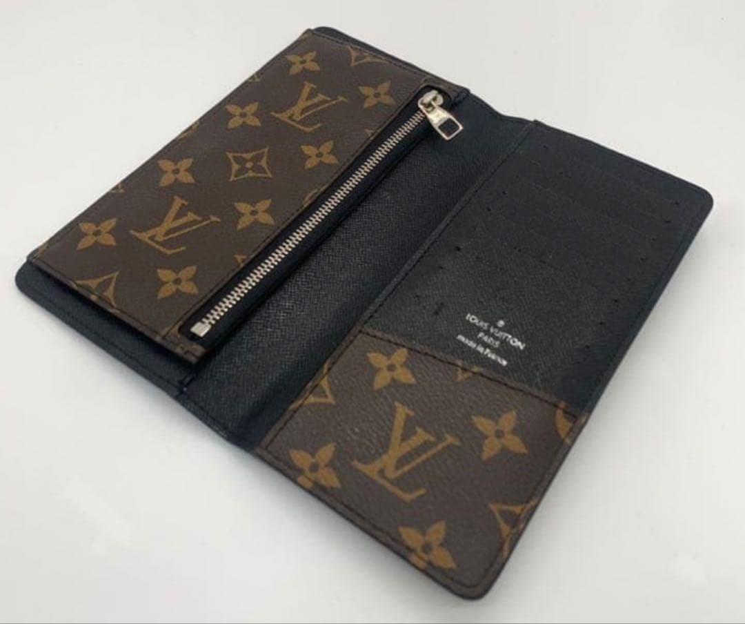 ルイ・ヴィトン モノグラム マカサー タノン 二つ折り長財布