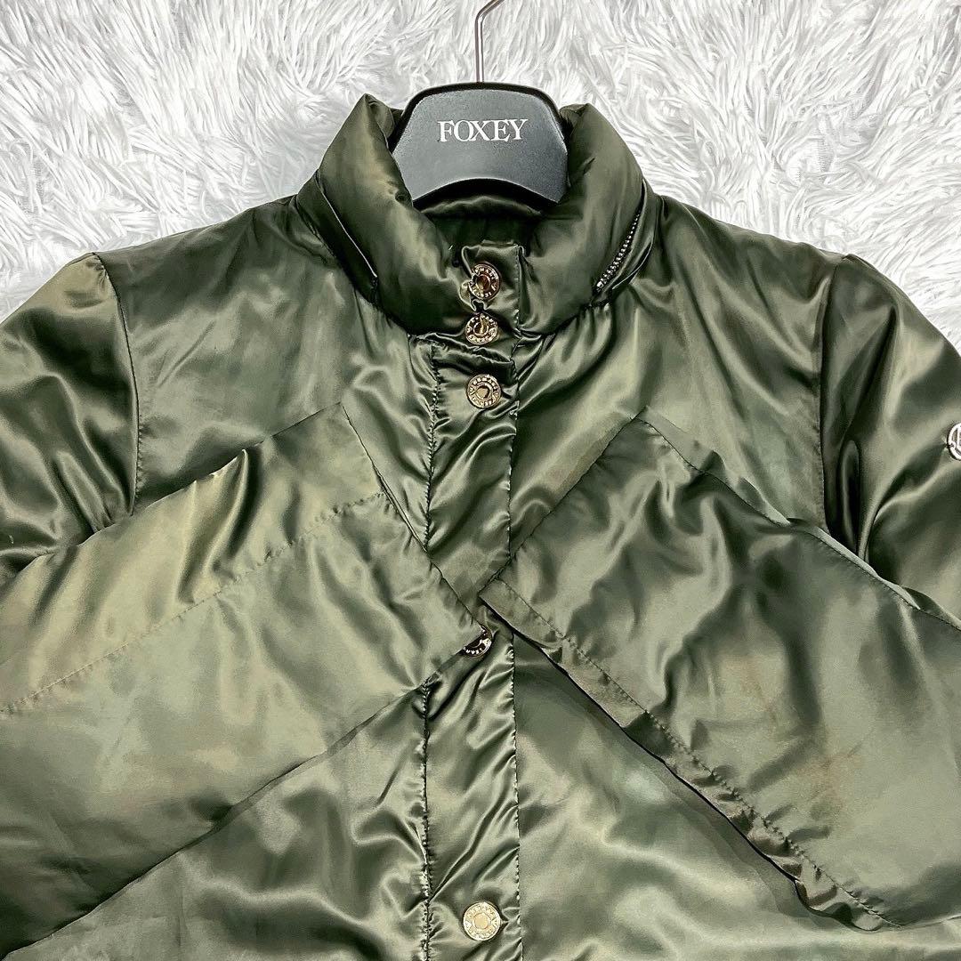 未使用級★ARMANI JEANS★ロゴ金具 モッズコート リアルダウン 38