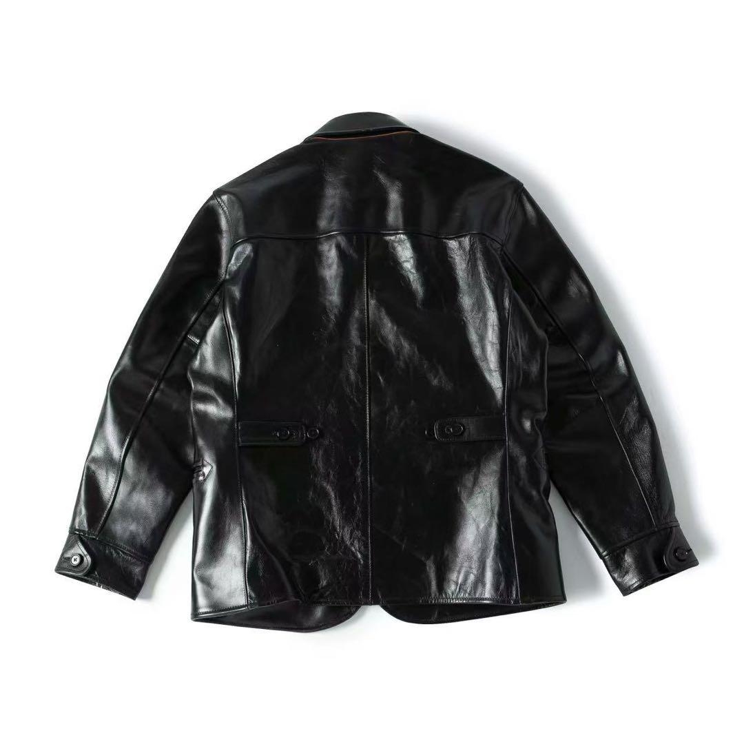 Tomoe茶芯馬革 レザーカーコート ホースハイド レザージャケット M