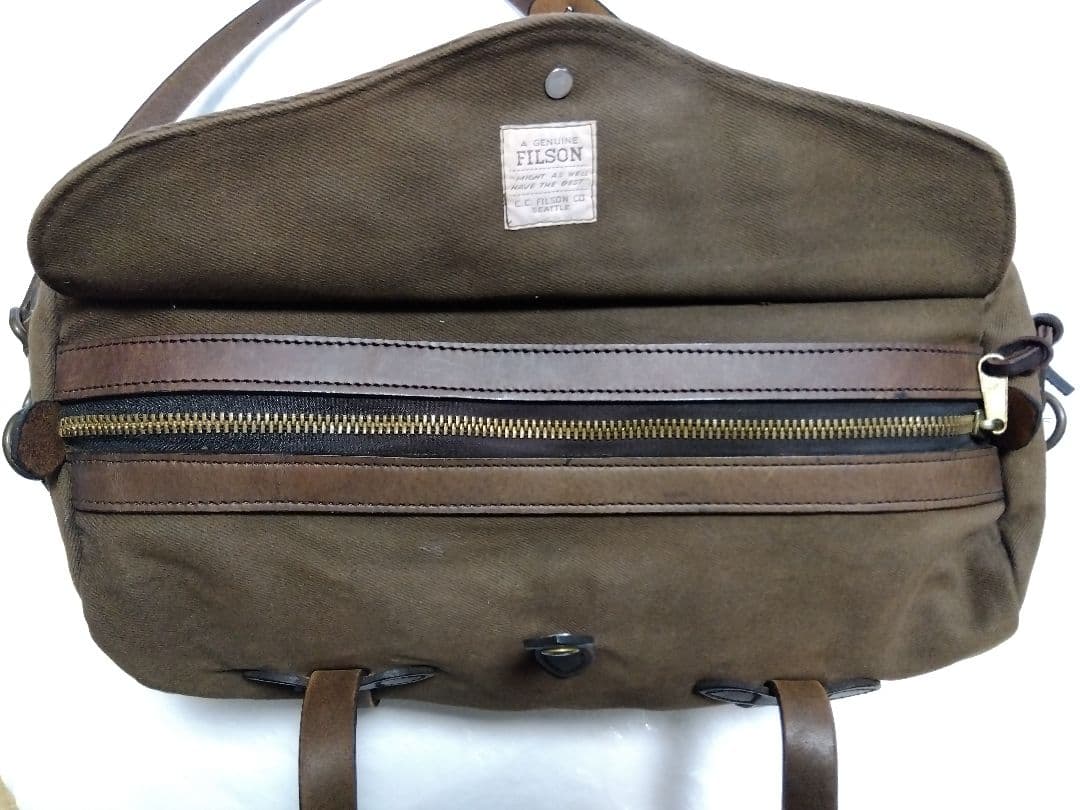 フィルソン ダッフル バッグ スモール ブラウン ショルダー 革