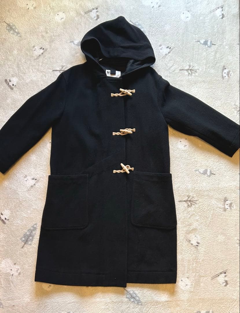 【mammal】MHLマーガレットハウエルウールダッフルコート黒サイズⅡ