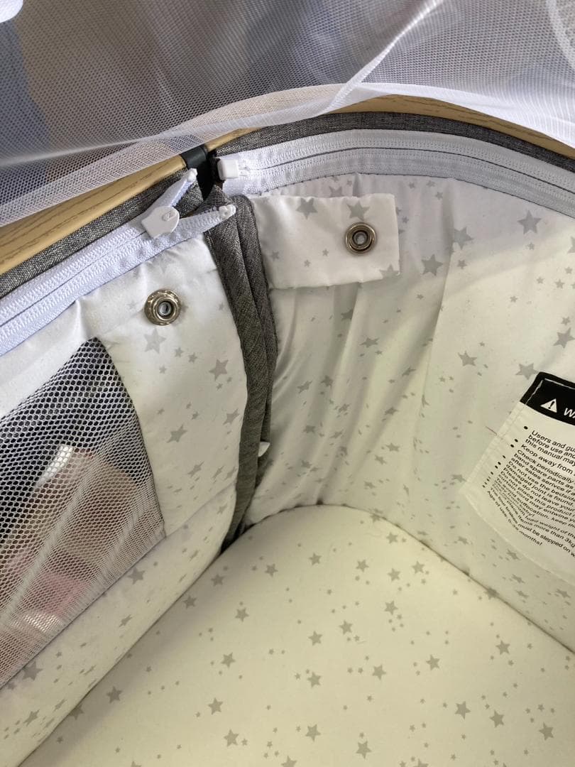 A-1171添い寝ベビーベッド キャスター・蚊帳付き 持ち運び可能