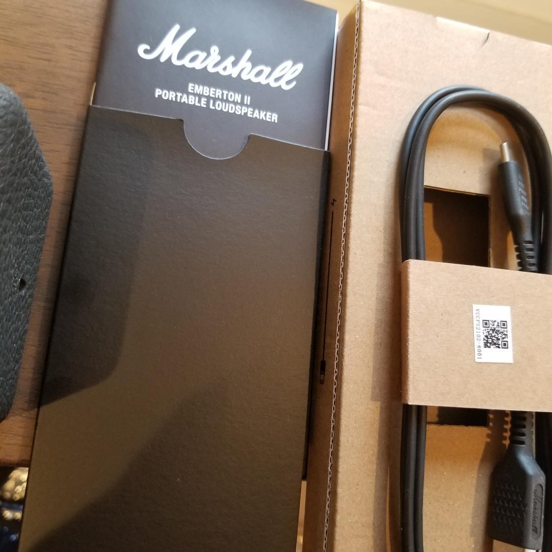 マーシャル Marshall Emberton II ブラック&ブラス