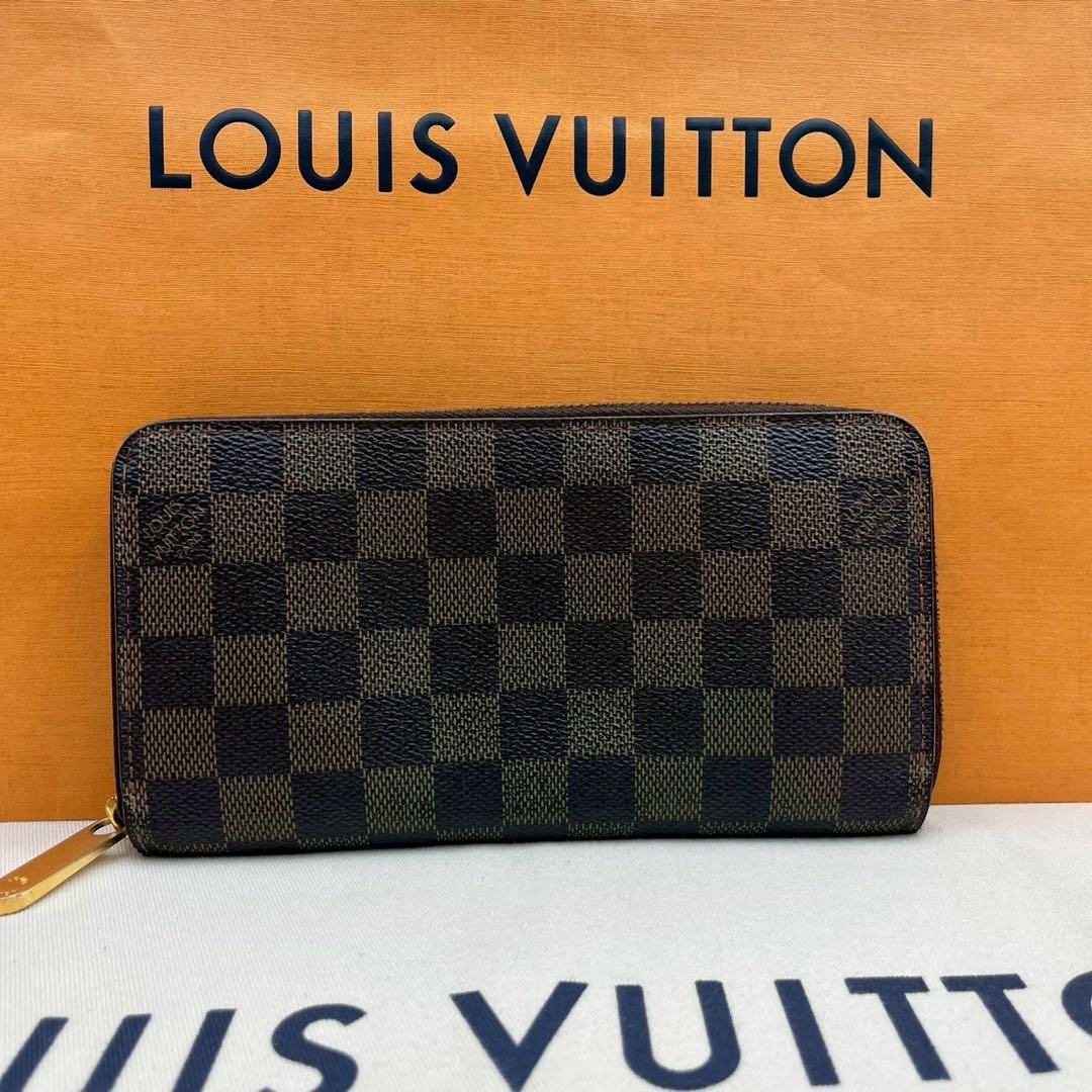 【良品】ルイヴィトン ダミエ エベヌ ジッピーウォレット 箱・保存袋付き♪