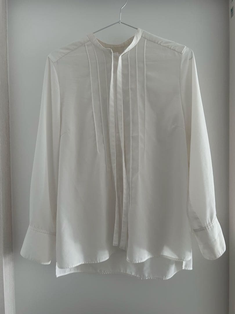 美品 ボールジィ クリアデシン ボウタイブラウス 長袖 ホワイト