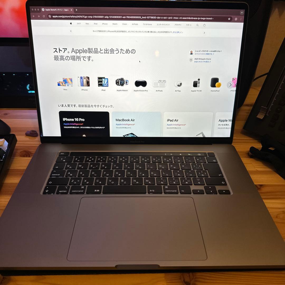 MacBook Pro 16インチ　充電池状態◎