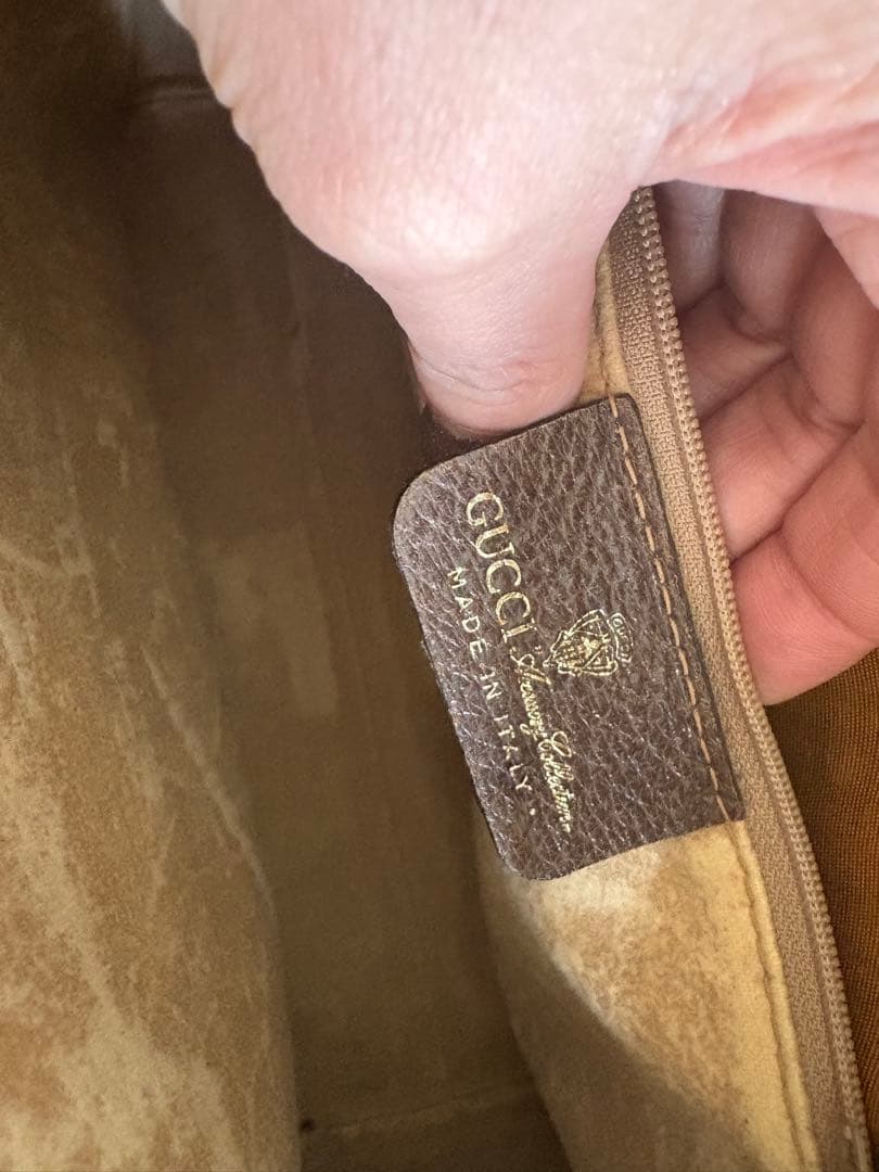 オールドGucci GGモノグラム ボストン/ハンドバッグ シェリー