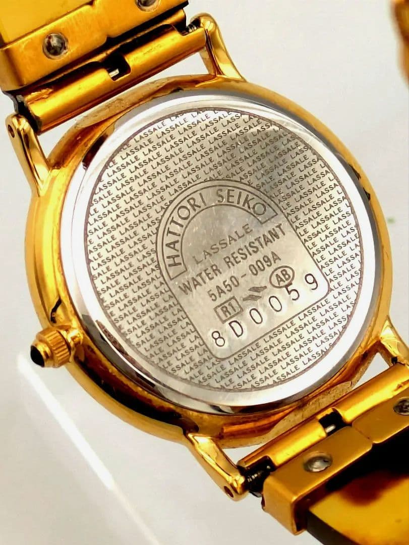 【M2500151】SEIKO LASSALE レディース腕時計 　鼈甲風ベルト