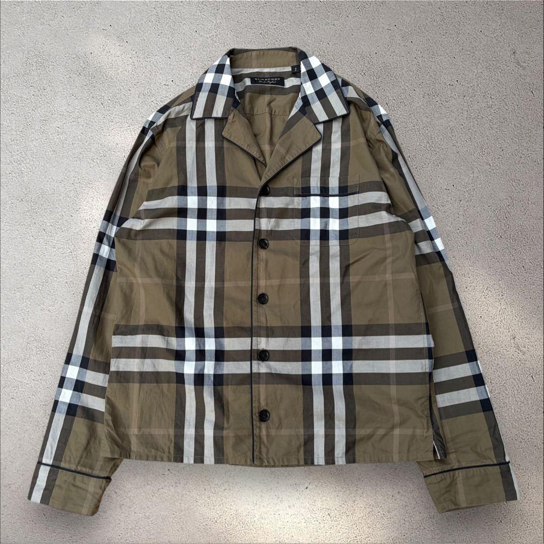 BURBERRY LONDON オープンカラーシャツ メガチェック