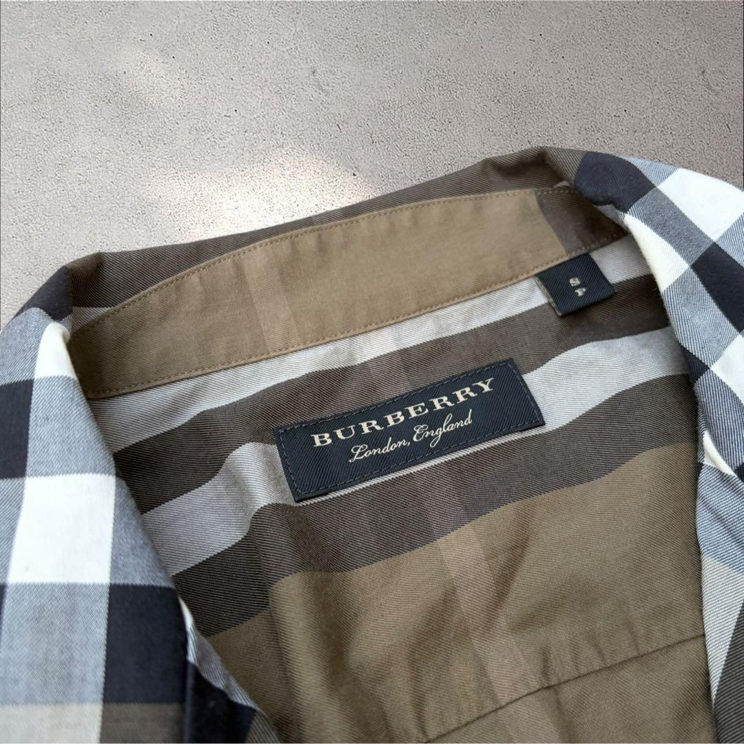 BURBERRY LONDON オープンカラーシャツ メガチェック