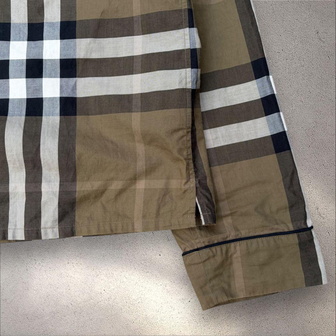 BURBERRY LONDON オープンカラーシャツ メガチェック