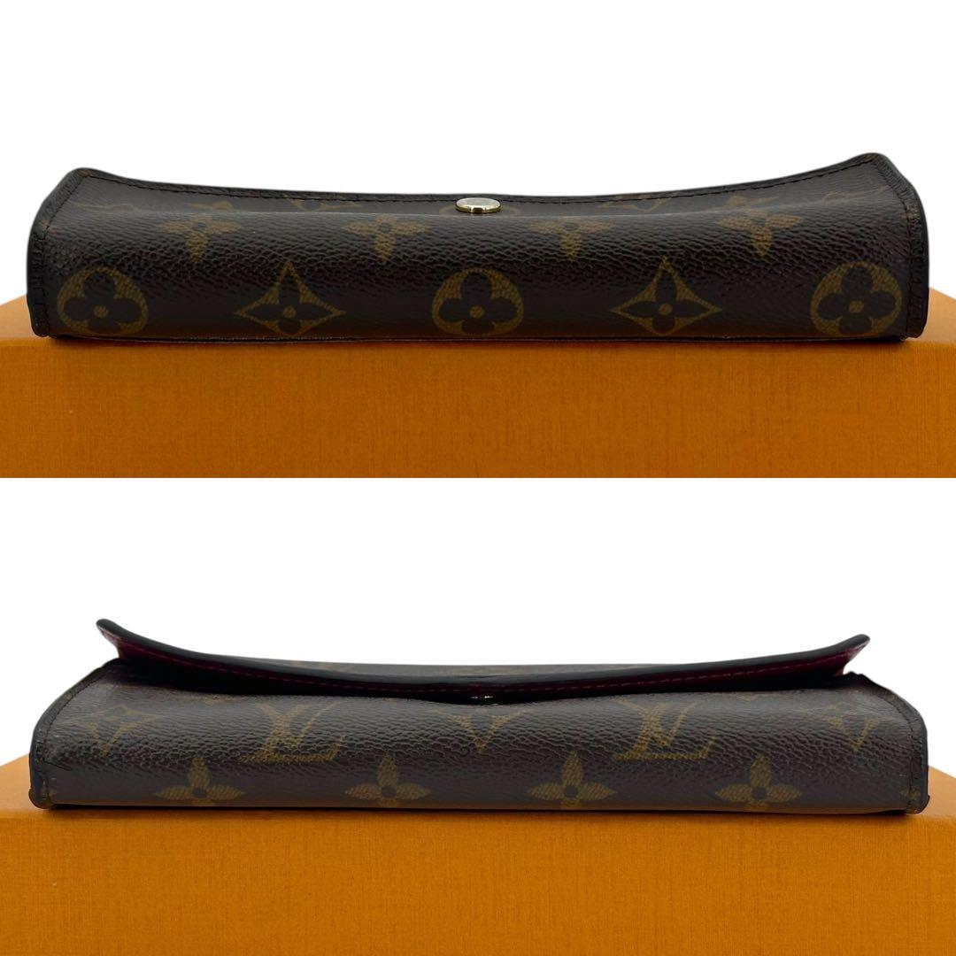 【新型】ルイヴィトン モノグラム ポルトフォイユ サラ 二つ折り財布 フューシャ