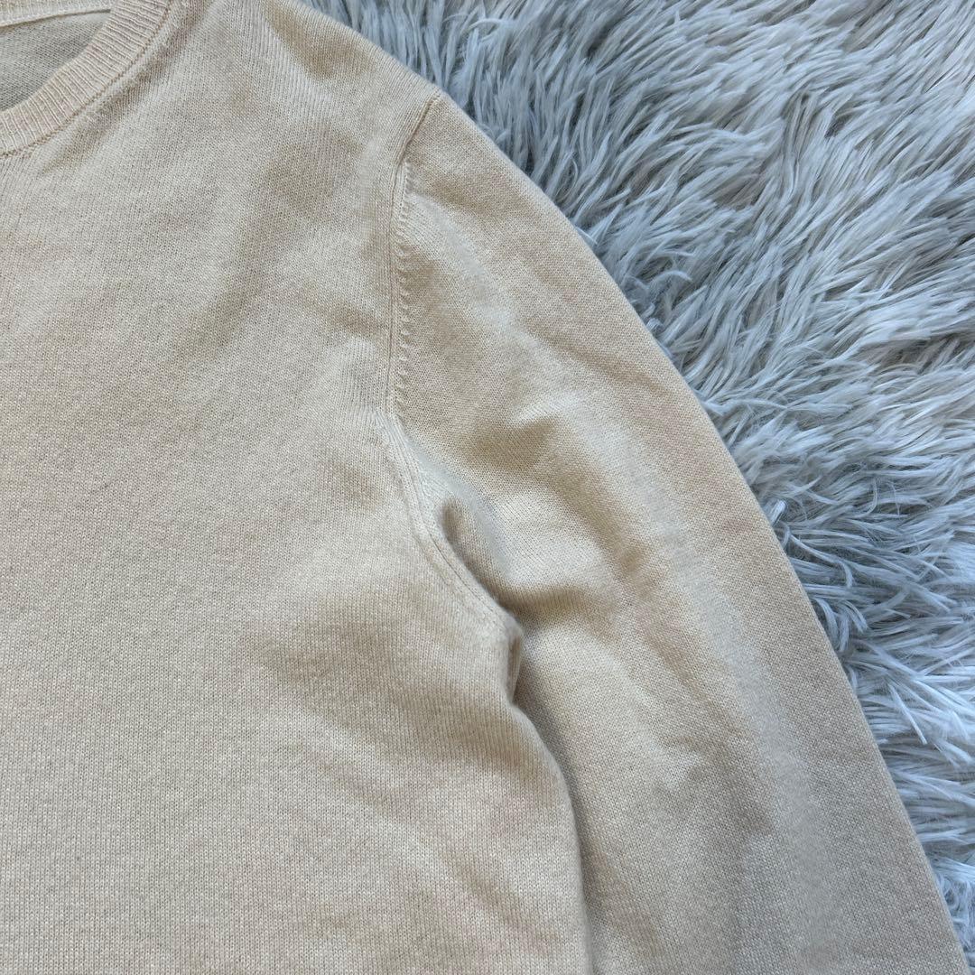 n100/エヌワンハンドレッド カシミヤ100% 日本製 アイボリー Lサイズ