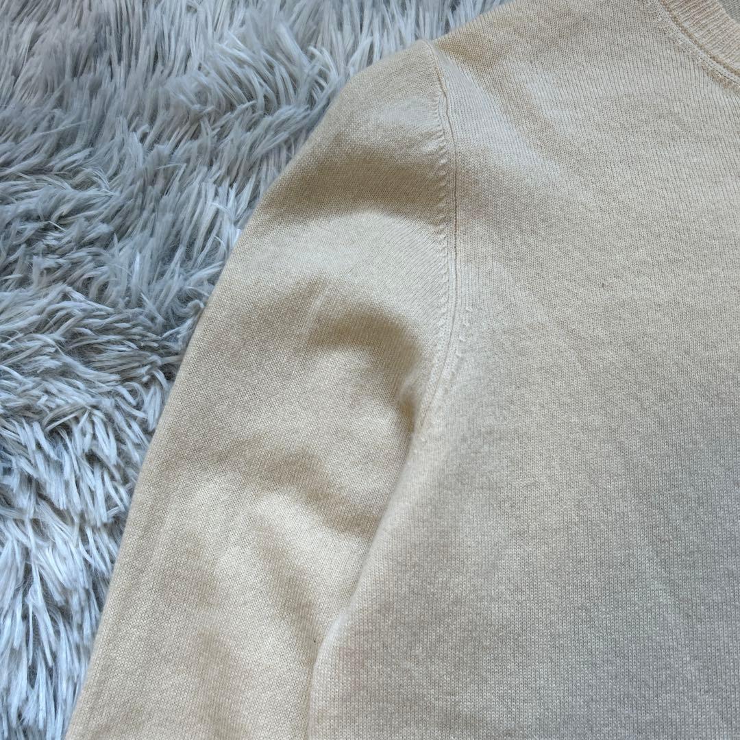 n100/エヌワンハンドレッド カシミヤ100% 日本製 アイボリー Lサイズ