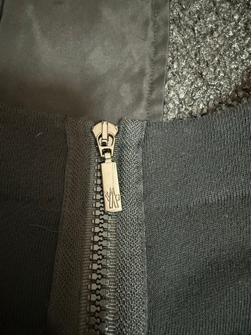 MONCLER モンクレール　トップス　異素材カットソー　ブラック