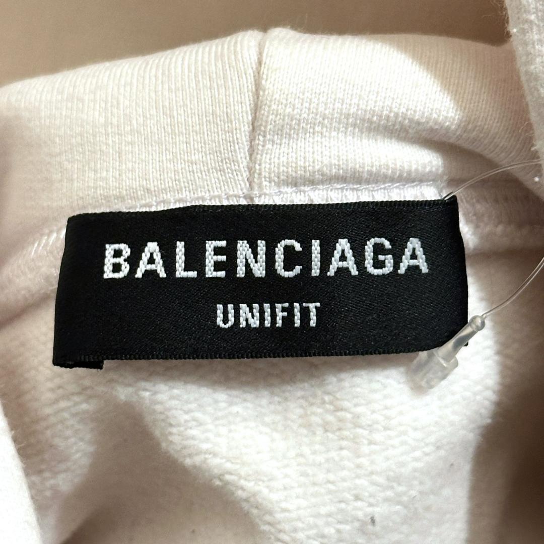 BALENCIAGA　パーカー　白　サイズ1　※汚れあり　HR0296