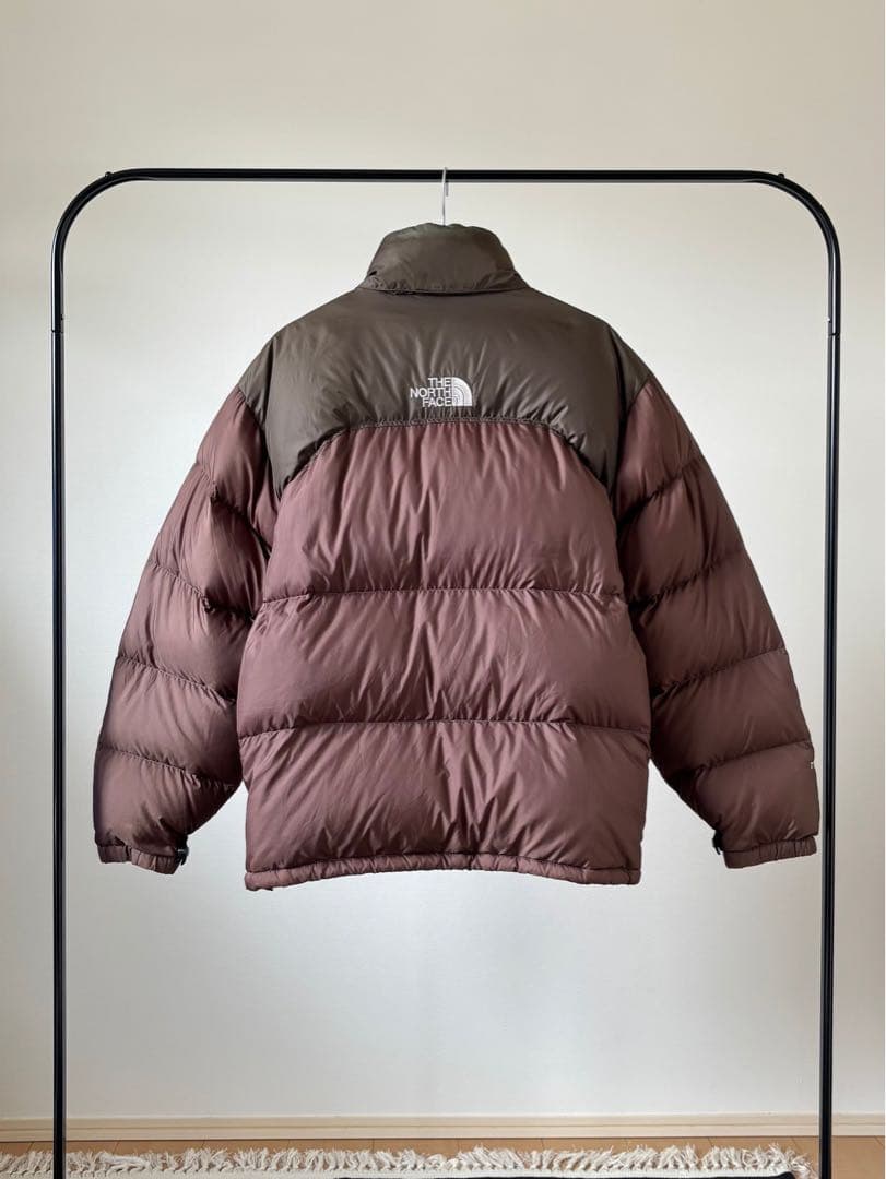 1996 ノースフェイス 700fil ヌプシ センターロゴ ブラウン系 希少