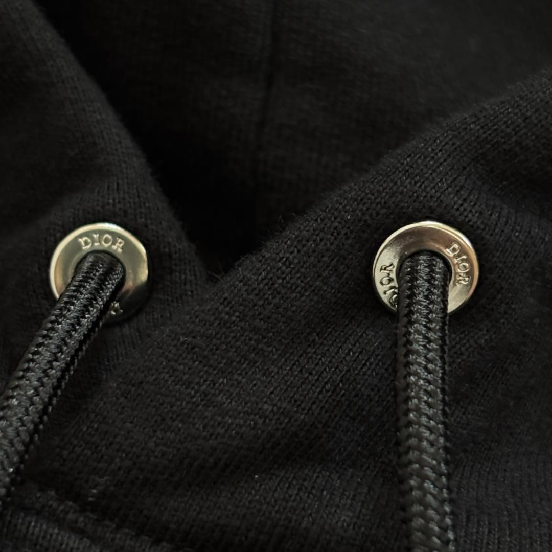 [nov]【超人気・美品】ディオール・ジャルダン/パーカー/バラ刺繍/黒