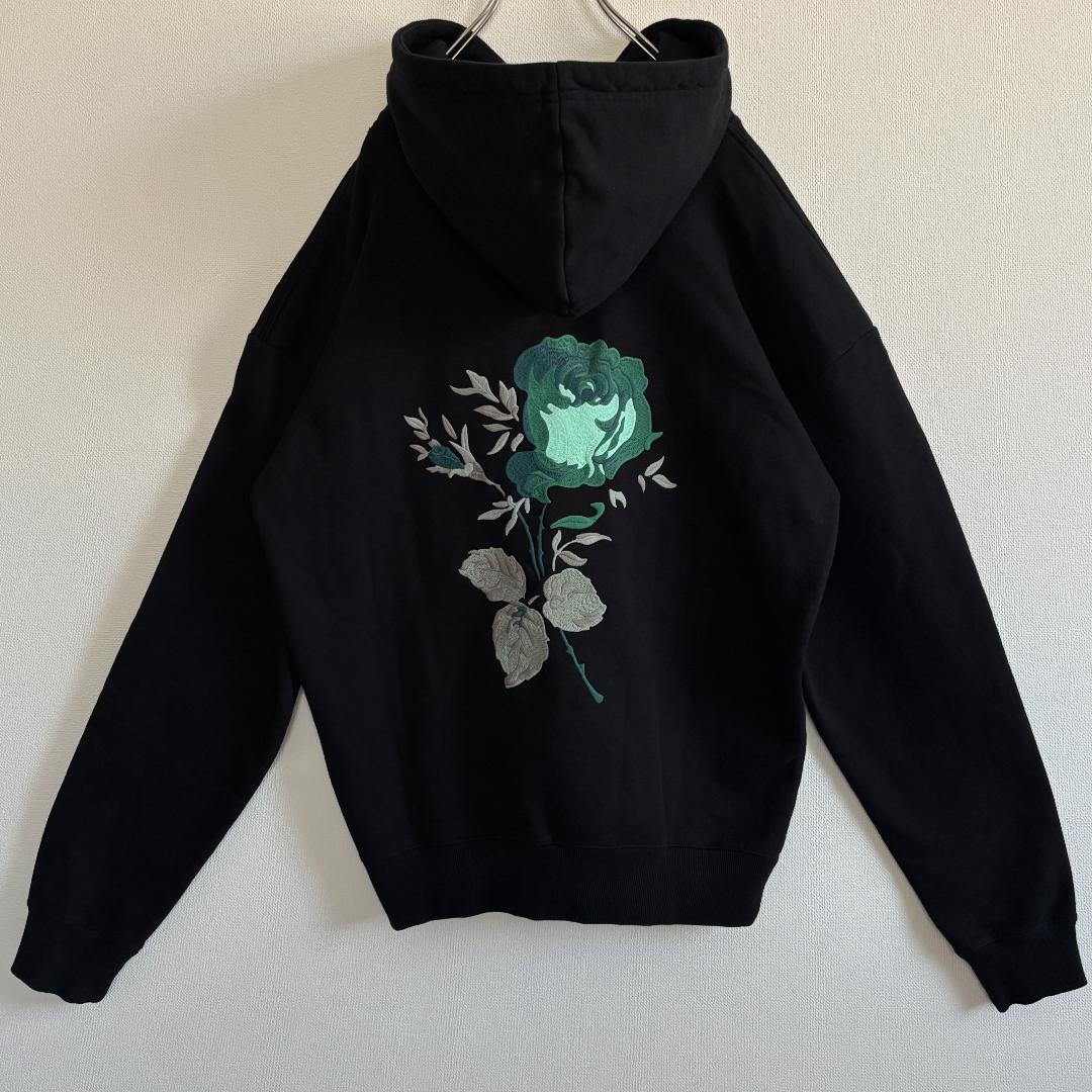 [nov]【超人気・美品】ディオール・ジャルダン/パーカー/バラ刺繍/黒