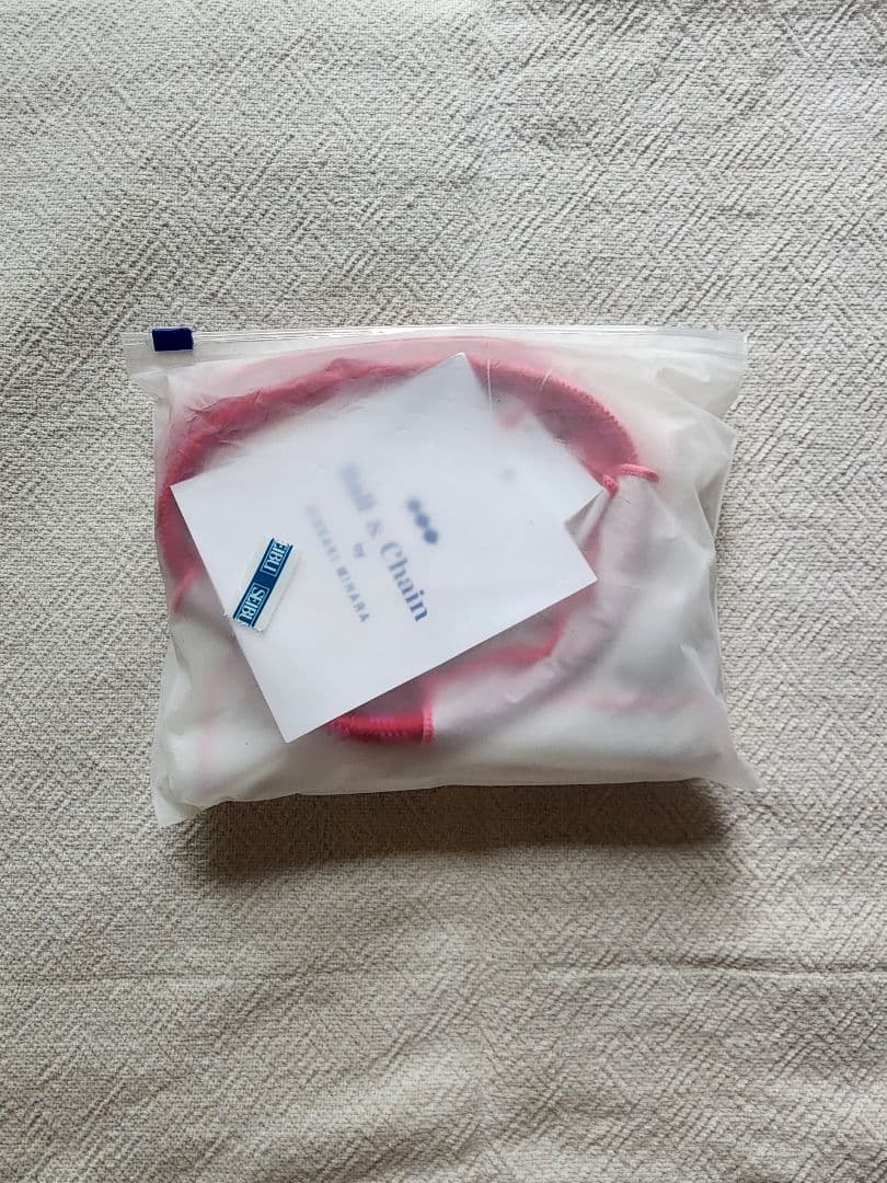 FEILER Ball & Chain エコバッグ ホワイト/ピンク