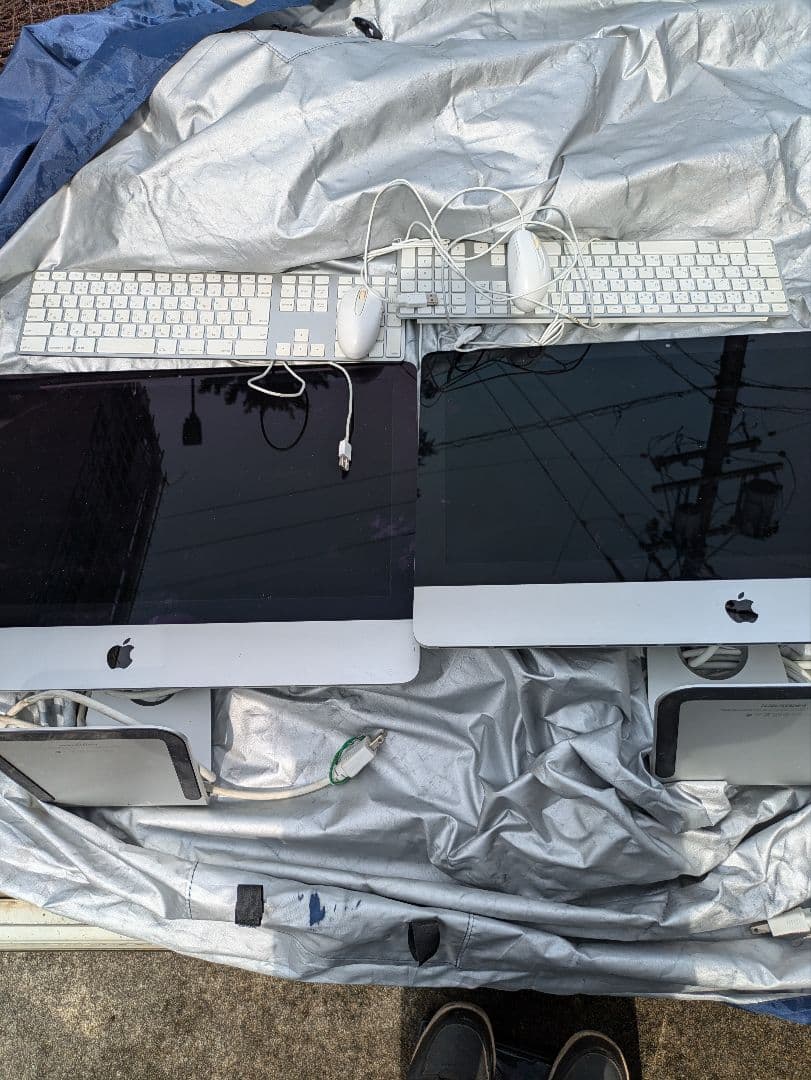 Apple iMacキーボードやマウス付き２台セット