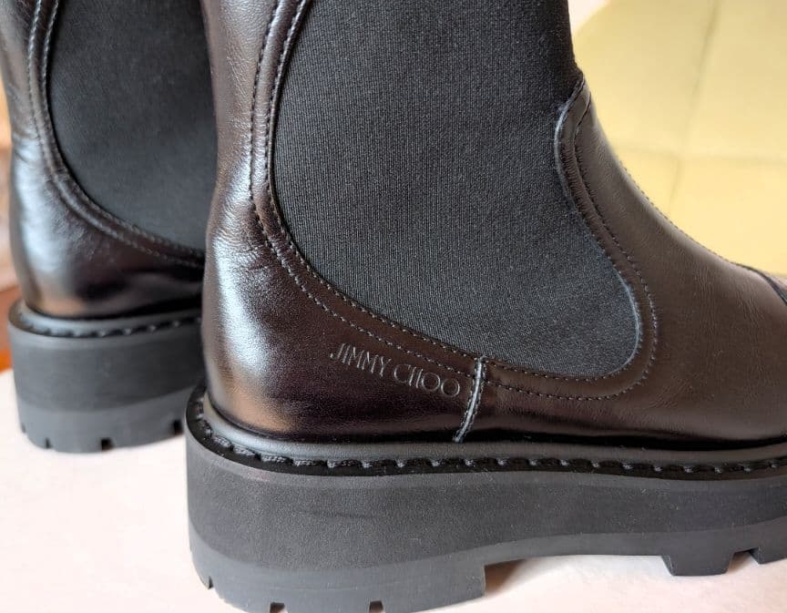 【極美品】JIMMY CHOO 37 黒 サイドゴアブーツ