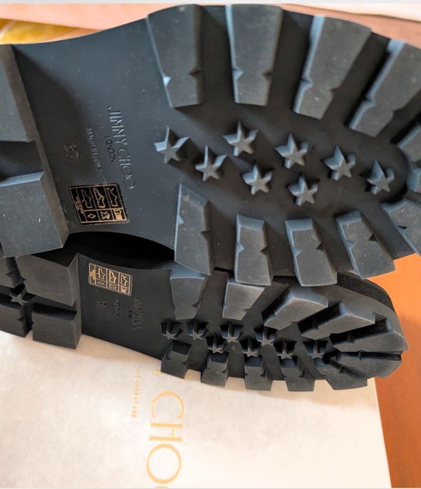 【極美品】JIMMY CHOO 37 黒 サイドゴアブーツ