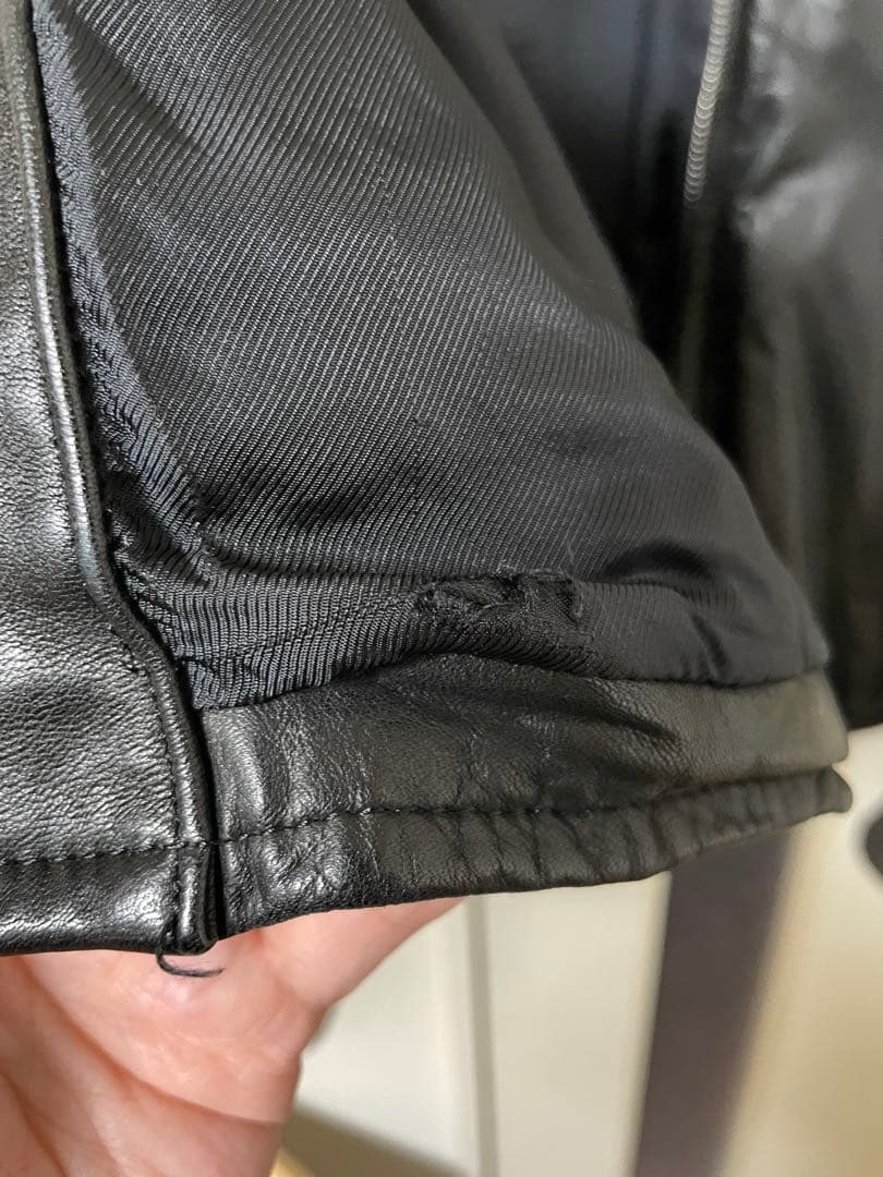 リチウムオムlithium homme08SSシングルレザーライダース46