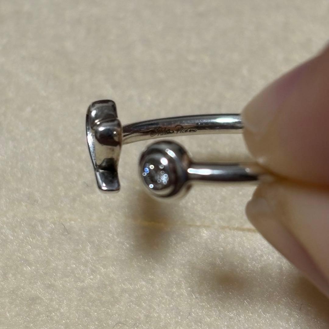 Tiffany & Coラビングハート 1P ダイヤ リングシルバーAG925