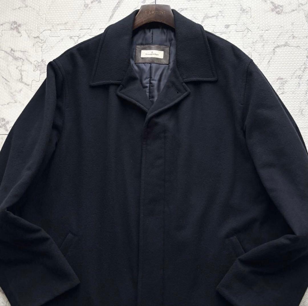 極美品✨エルメネジルドゼニア 最高級革タグ カシミヤ100% チェスターコート