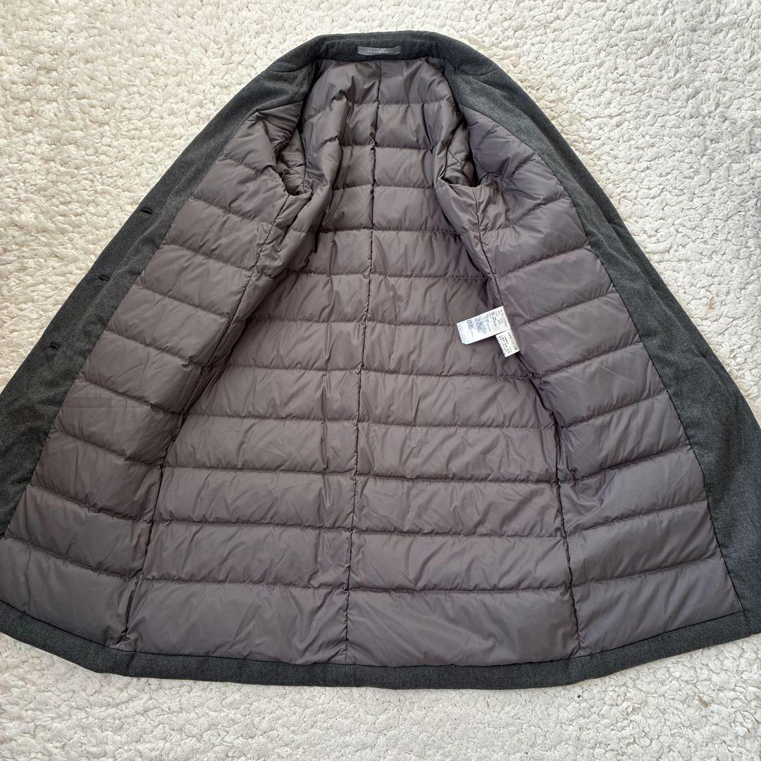 セオリーリュクス チェスターコート ロング 表毛98% /裏ダウン90% L