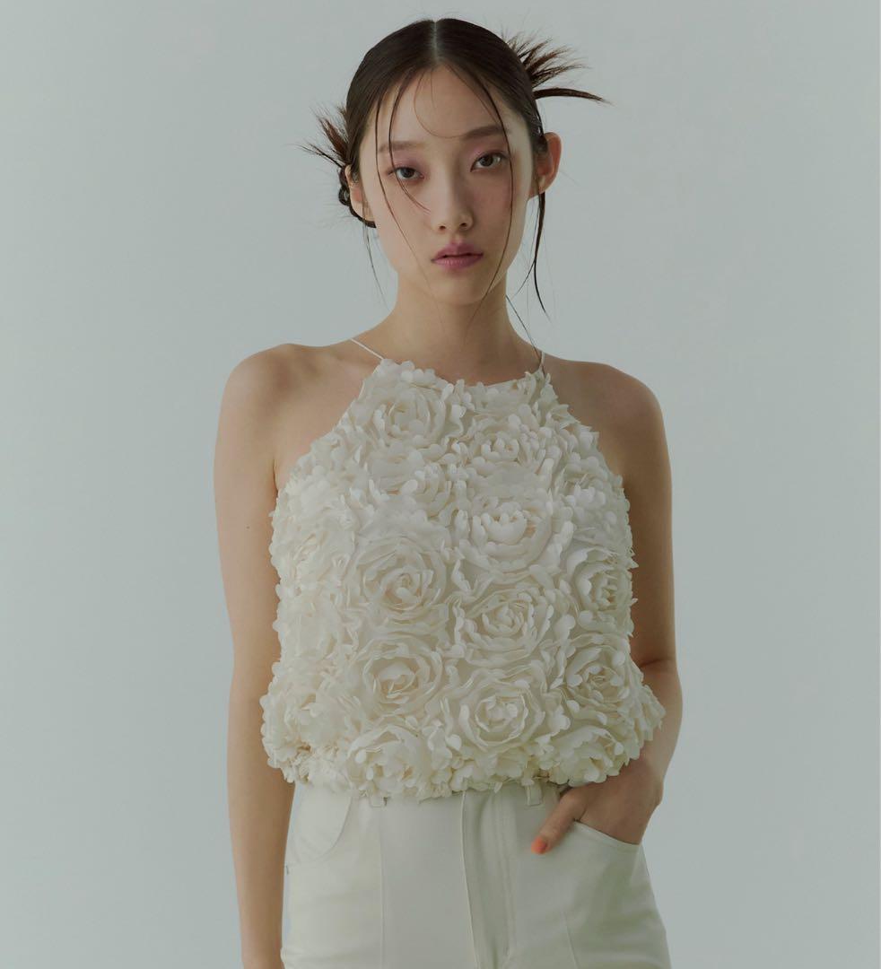 eimyistoire ボリュームフラワーモチーフアメスリトップス エイミー