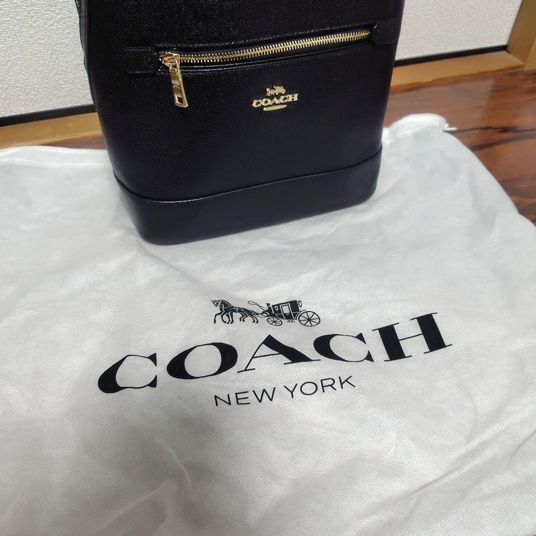 タイムセール　COACH　ケンリー　バックパック　リュック　レザー　本革　黒