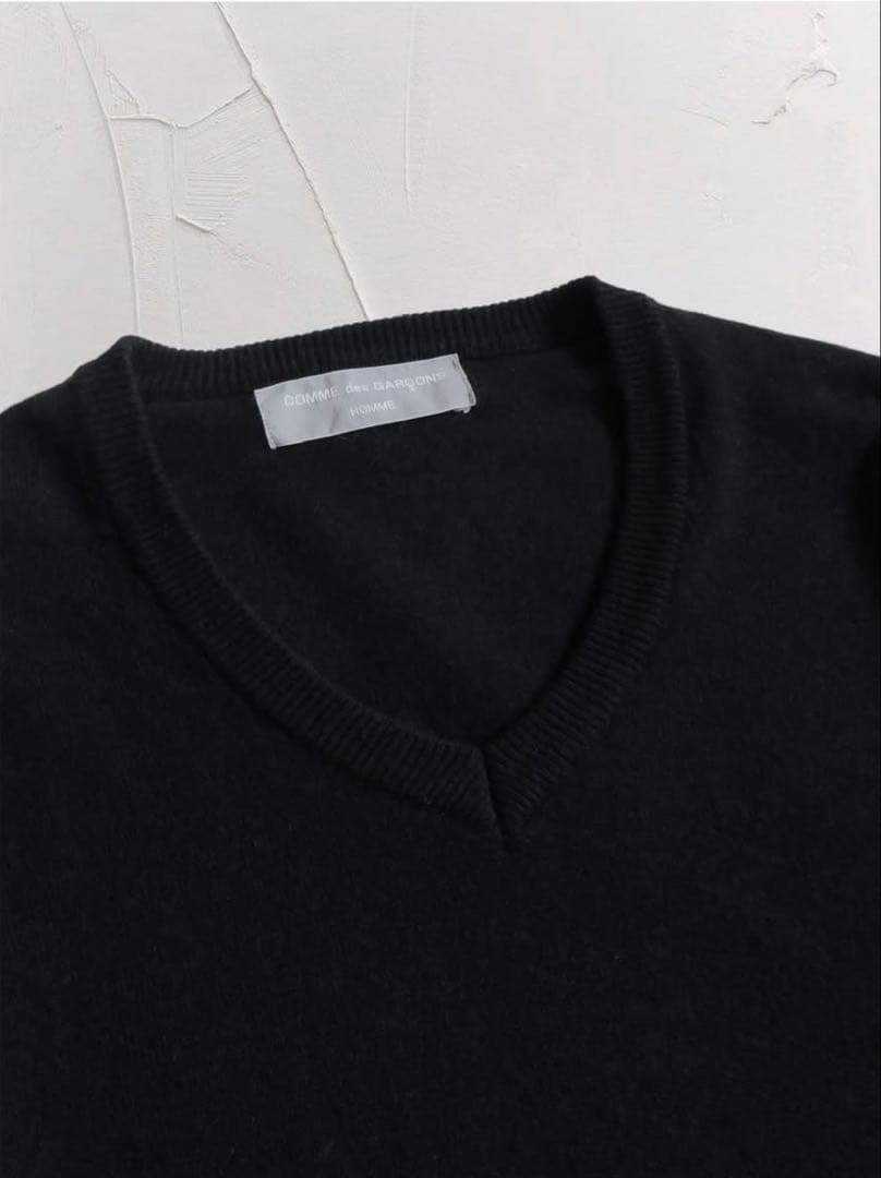 1990s コムデギャルソンオム　ウールVネックニット