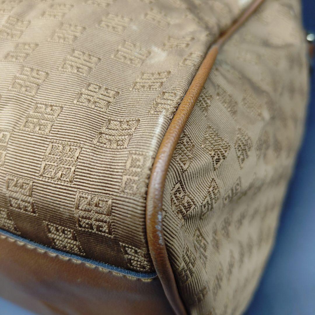 希少　ジバンシー　ボストンバッグ　キャンバス　レザー