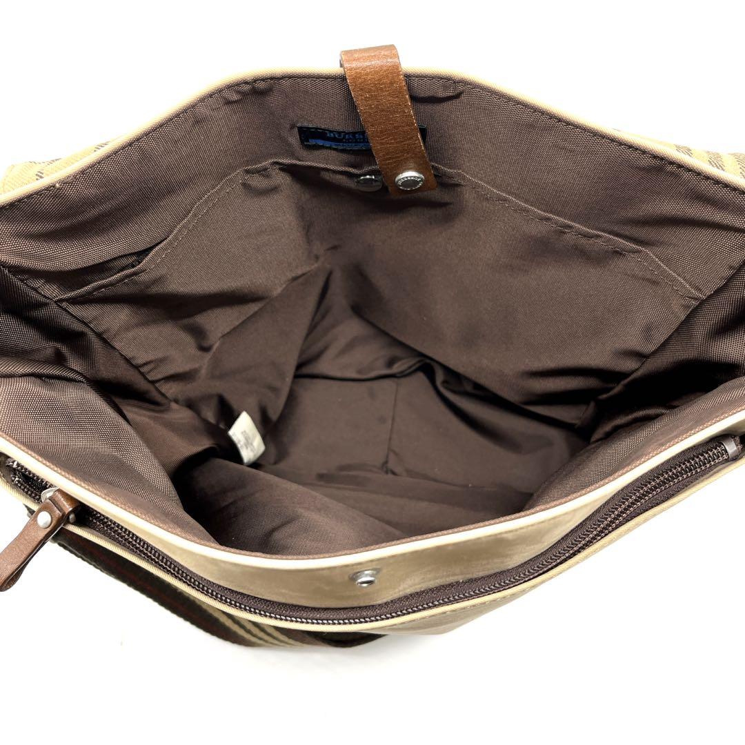 【希少】バーバリーブルーレーベル メッセンジャーバック ノバチェック A4収納