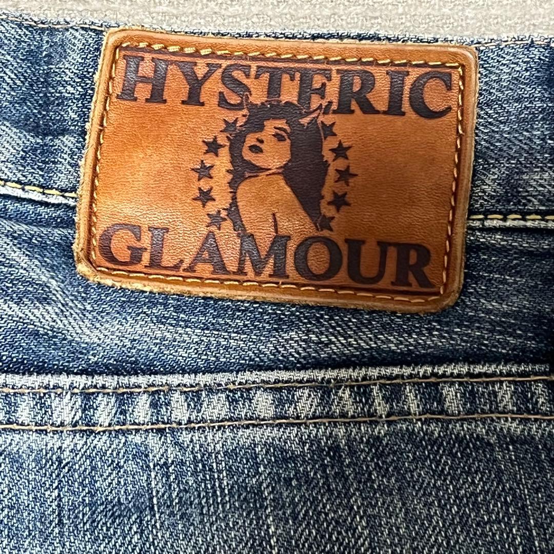 パンツ HYSTERIC GLAMOUR straight studded denim