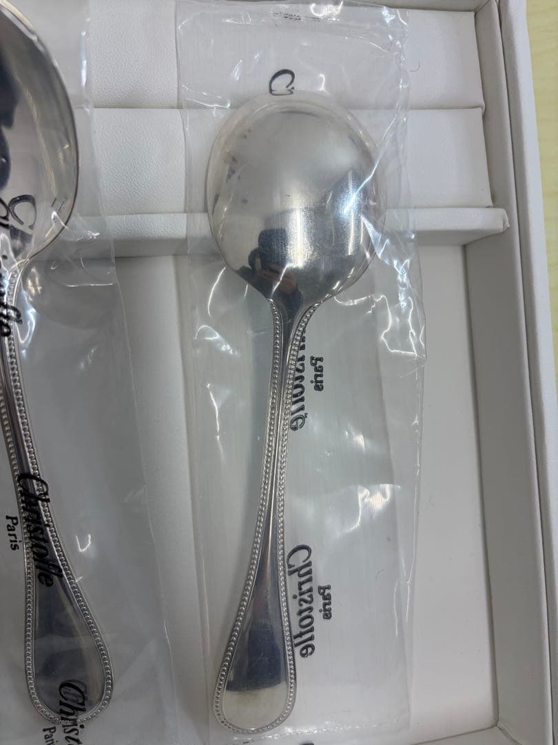 christofle クリストフル　スープスプーン　6本セット　銀食器　未使用品
