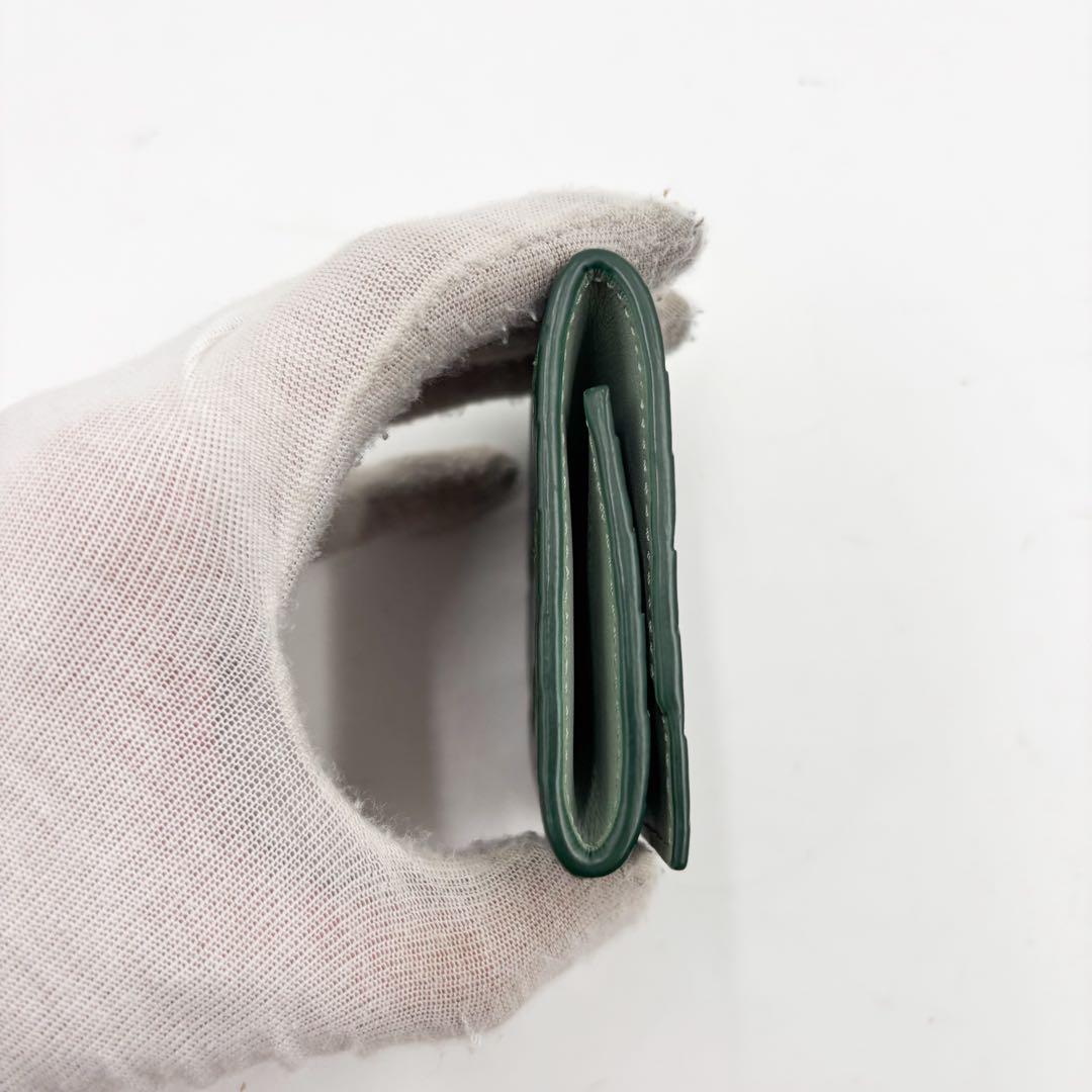 【激レア】ボッテガヴェネタ　ケース マキシイントレチャート　ダークグリーン