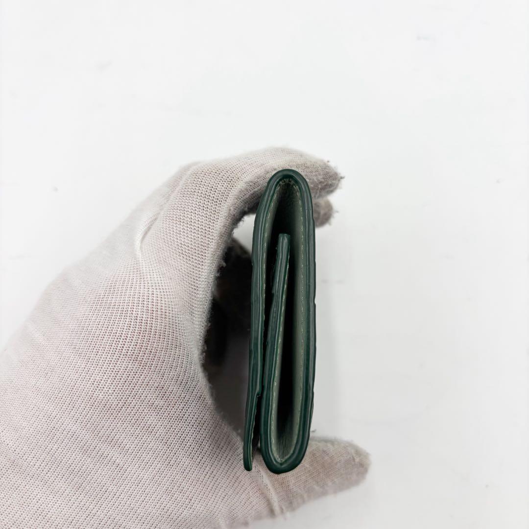 【激レア】ボッテガヴェネタ　ケース マキシイントレチャート　ダークグリーン