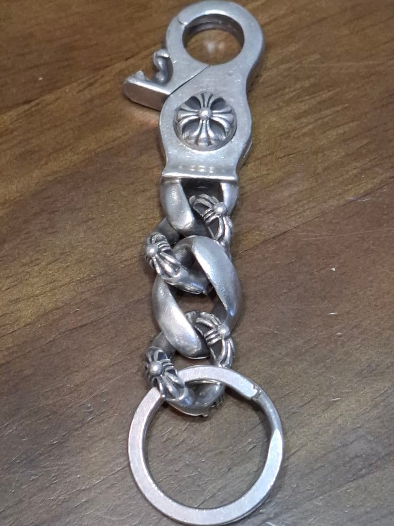 シルバー チェーン付きキーホルダー