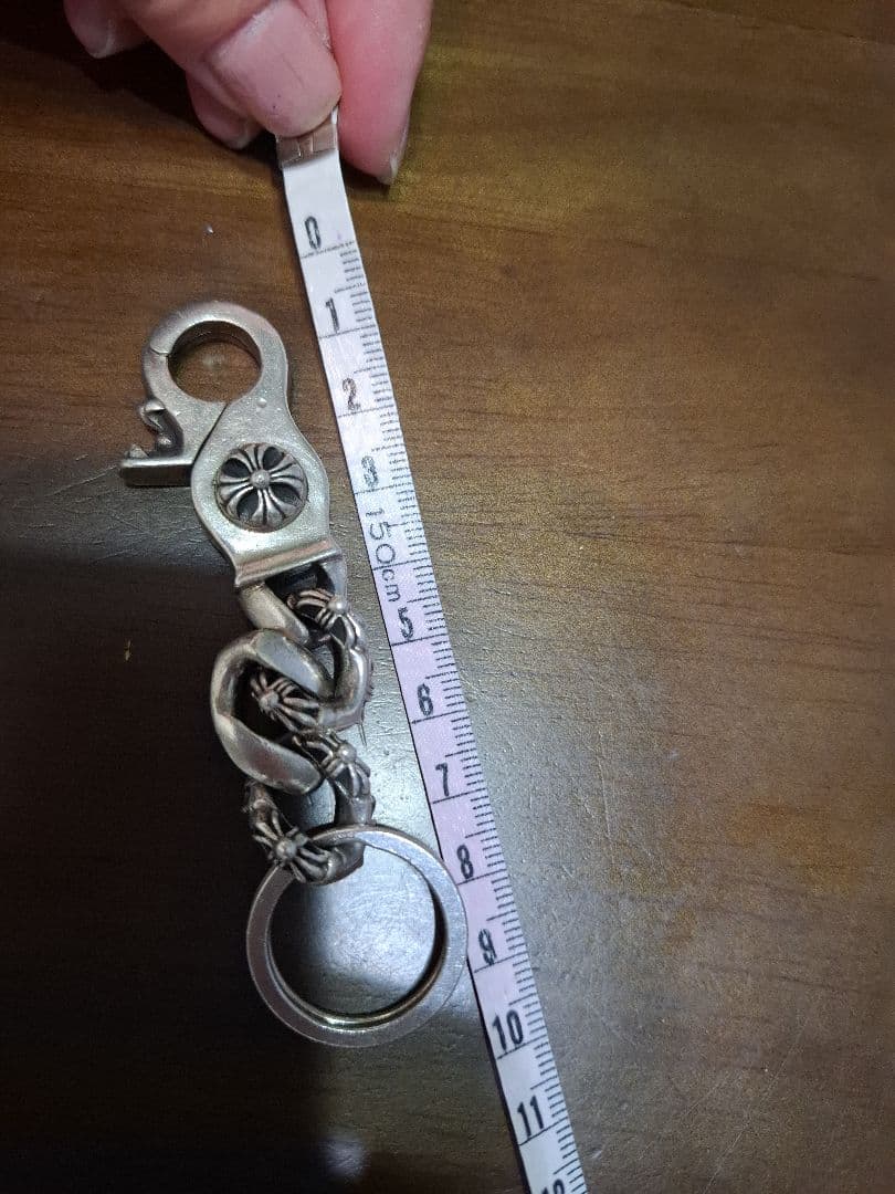 シルバー チェーン付きキーホルダー