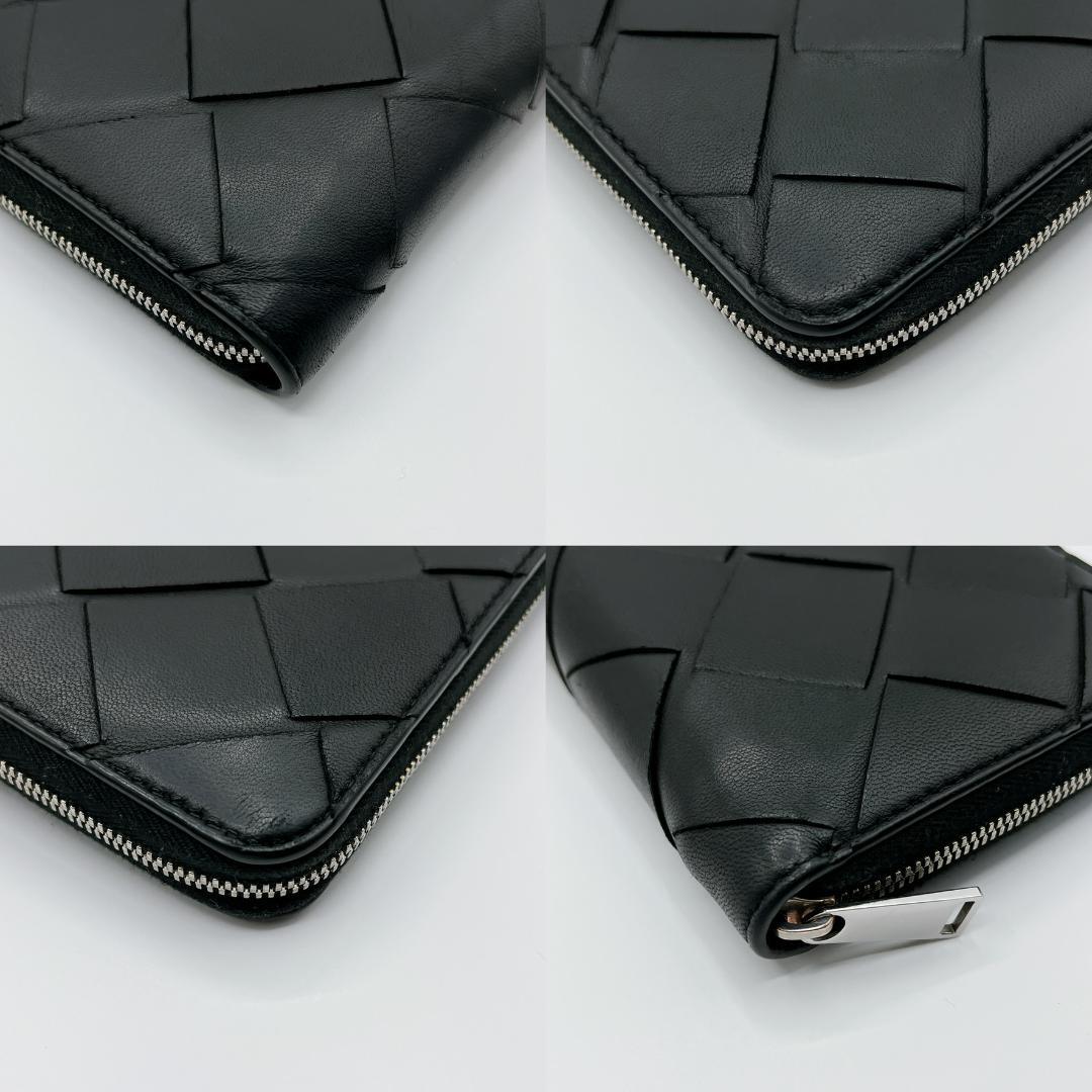 ボッテガヴェネタ マキシイントレチャート ラウンドジップ 財布