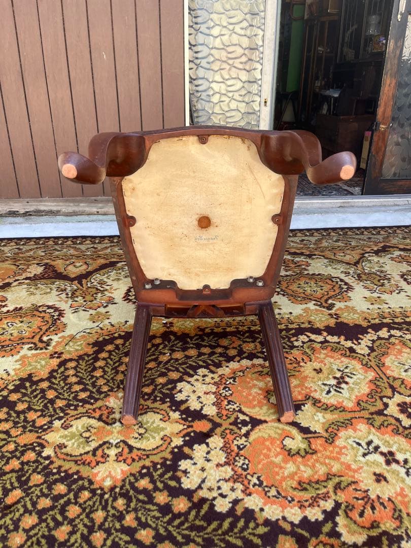 希少 フランスベッド 椅子 アンティーク チェア 猫脚 インテリア ビンテージ