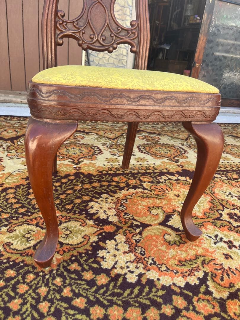 希少 フランスベッド 椅子 アンティーク チェア 猫脚 インテリア ビンテージ