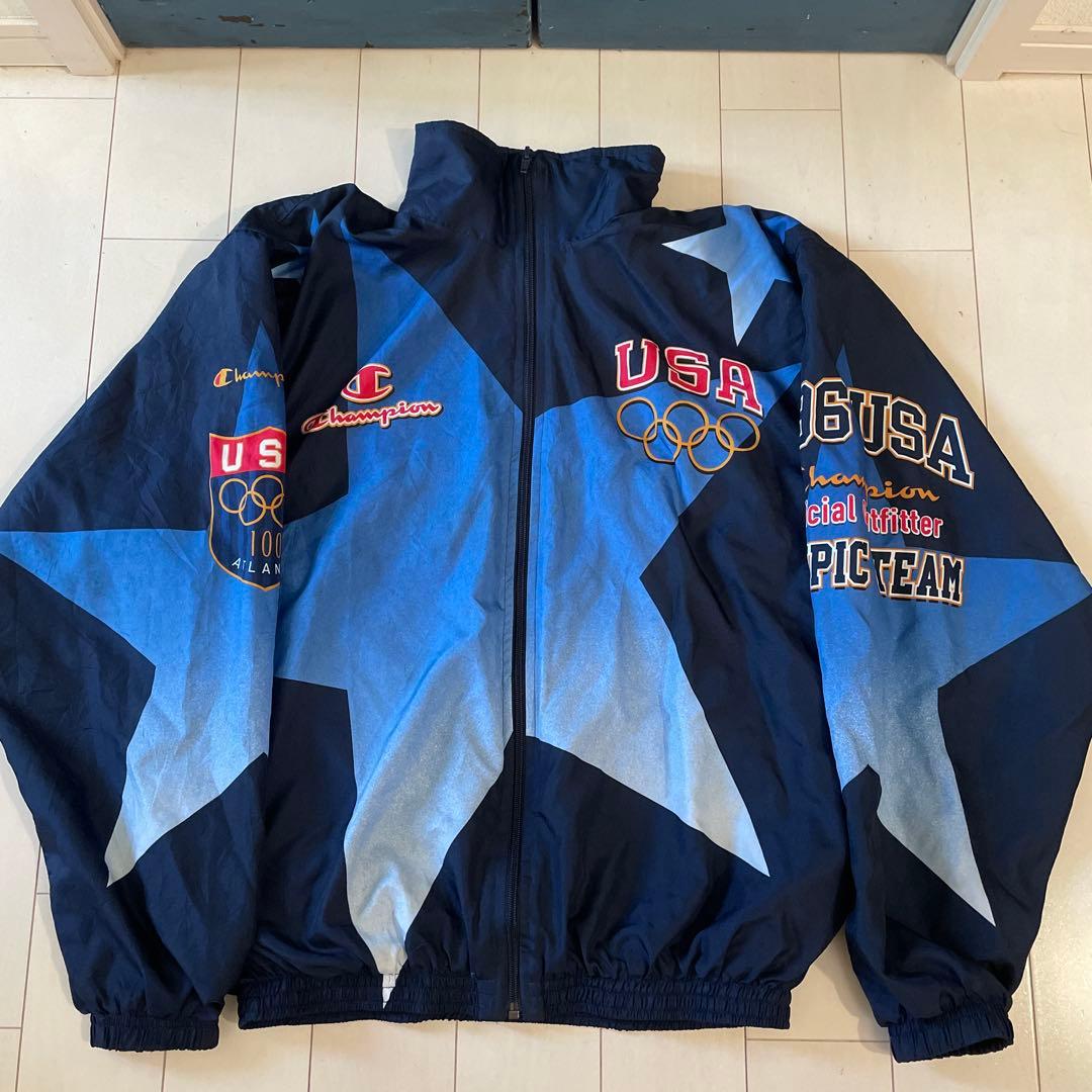 ヴィンテージ チャンピオン USA オリンピック ナイロンジャケット L1996