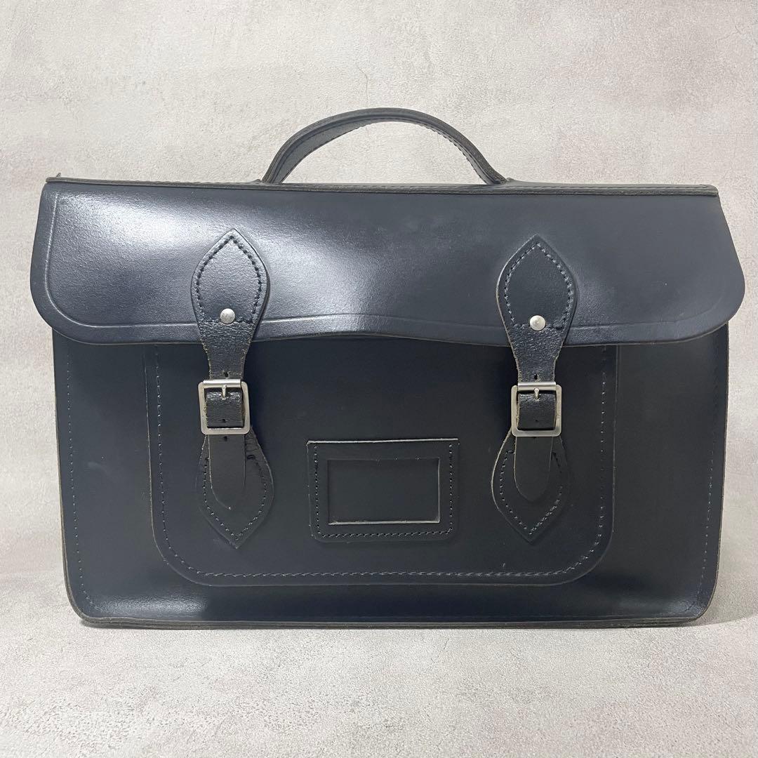 ケンブリッジ サッチェル 15インチ バッチェル レザー ショルダーバッグ 黒