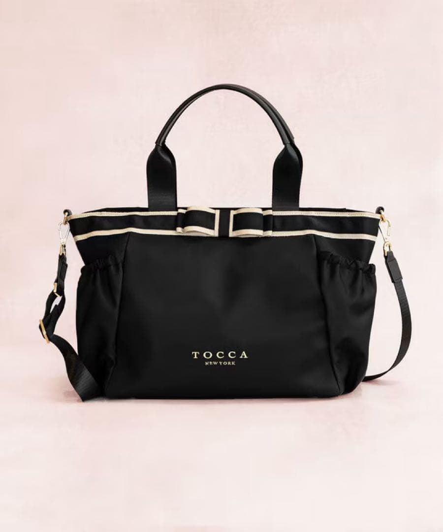 新品タグ付き 完売品 DUAL RIBBON NYLON TOTEトートバッグL