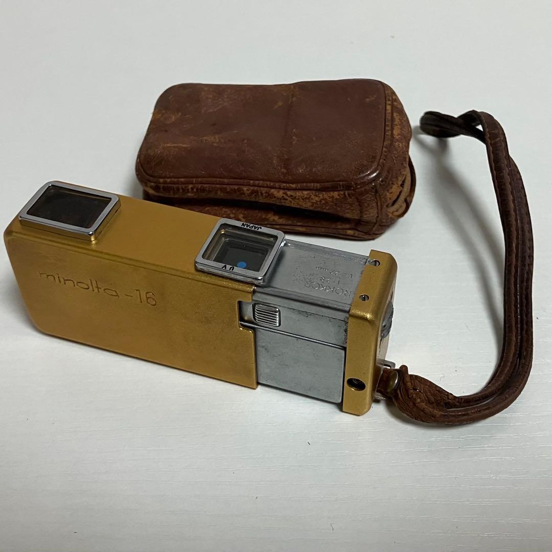 【レア】Minolta-16 ミノルタ16 ポケットカメラ ゴールド