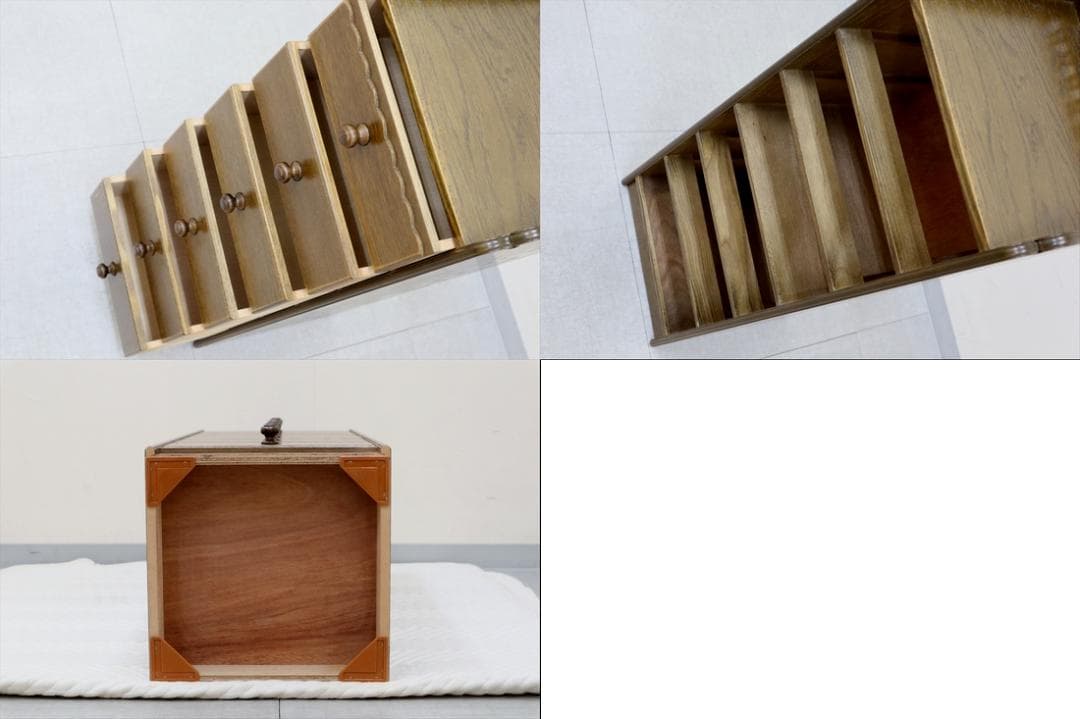 2 パリの雑貨屋 F-12 チェスト6 6段チェスト 小引出 天然木 小物収納